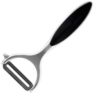 Овощечистка MODERNO с горизонтальным лезвием, прорезиненная ручка, Mallony арт.984043