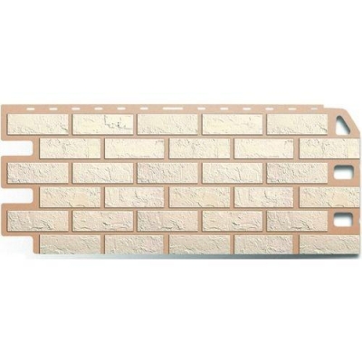 Панель кирпич (белый) 1,14 х 0,48м АЛЬТА-ПРОФИЛЬ