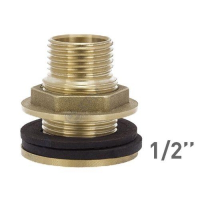 Переходник 1/2 с фланцем для резервуара (с обратной резьбой) PF197.15