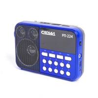 Радиоприемник Сигнал РП-224, FM 88-108МГц, акб 400mA/h, USB/microSD, дисплей Радиоприемник Сигнал РП-224, FM 88-108МГц, акб 400mA/h, USB/microSD, дисплей