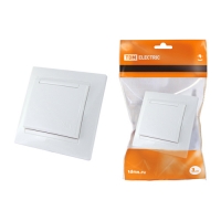 Розетка 2П+З 16А 250В IP44 с защ. шт. с крышкой белая Лама TDM (SQ1815-0014)