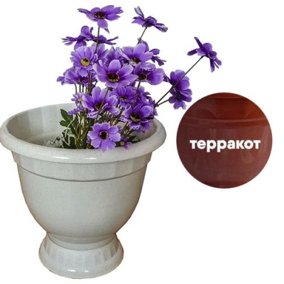Кашпо с поддоном 15л. (терракот) Бриг х