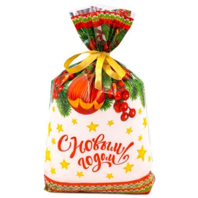 25х40 (25) Пакет Интерпак ПП м/р НГ (Новогодние шары) ПОД49773