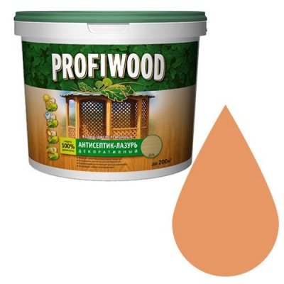 Антисептик-лазурь декоративный атмосферостойкий водно-дисперсионный полиакриловый орегон 0,9 кг