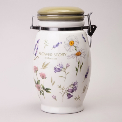 Банка agness "Flower story" 11,5*20 см 1100 мл 358-2180