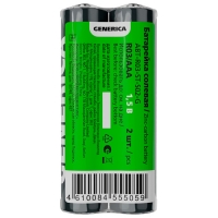 Батарейка солевая R03/AAA (2шт/пленка) GENERICA ABT-R03-ST-S02-G