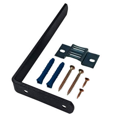 Держатель настенный для шины Эскар металл черный 18 см 1 шт