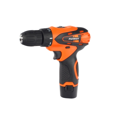 Дрель-шуруповерт аккумуляторная PATRIOT BR 114Li, две АКБ Li-Ion 12В, 2,0 Ач, 2 скорости (180201405)