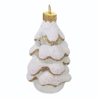 Ёлочное украшение "Ёлочка", прозрачная серия, в подарочной упаковке, h-8см арт.ФУ-37/П