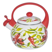 EM-1327 Чайник эмалированный со свистком 2,5 л,"Перцы"(6) EM-1327 Чайник эмалированный со свистком 2,5 л,"Перцы"(6)