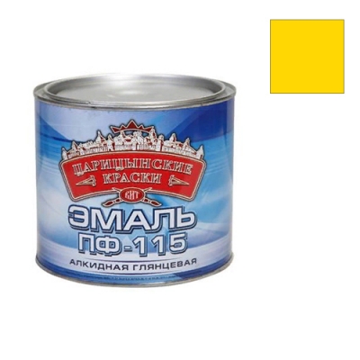 Эмаль ПФ-115 Царицынские краски желтая 2,6 кг