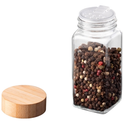 Ёмкость для специй, Bambu, с бамбуковой крышкой (соль/перец/проч)_ размер: 4,5*11 см арт.109043 Ёмкость для специй, Bambu, с бамбуковой крышкой (соль/перец/проч)_ размер: 4,5*11 см арт.109043