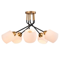 ESCADA Светильник на штанге Escada 2113/5P E27*40W Copper/Bkack ESCADA Светильник на штанге Escada 2113/5P E27*40W Copper/Bkack