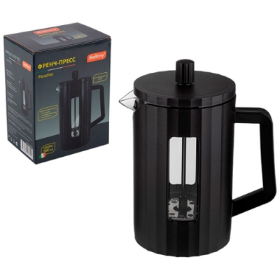 Френч-пресс Paradiso, объём: 800 мл, в пластиковом корпусе, цвет: чёрный арт.108415 Френч-пресс Paradiso, объём: 800 мл, в пластиковом корпусе, цвет: чёрный арт.108415