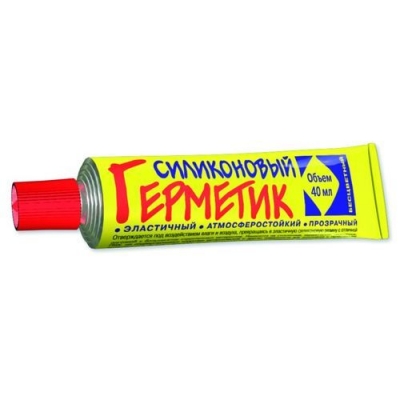 Герметик силиконовый бесцветный, туба 40 мл