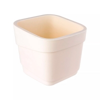 Горшок для цветов Полимербыт фактурный Hills 4л d188, h176мм молочный С97507