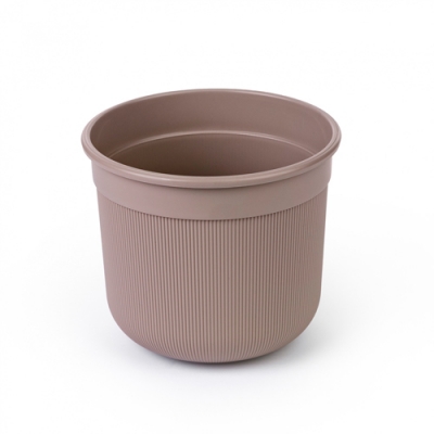 Горшок цветочный Сканди Альтернатива с дренажной вставкой 2л (какао) (уп.24) М9120