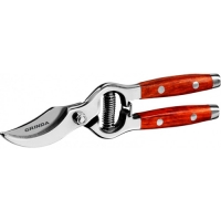 GRINDA P-15, 210 мм, нержавеющая сталь, с деревянными рукоятками, цельнокованый плоскостной секатор, GRINDA P-15, 210 мм, нержавеющая сталь, с деревянными рукоятками, цельнокованый плоскостной секатор,