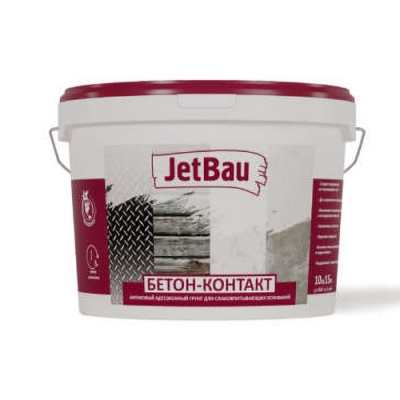 Грунт JetBau бетон-контакт 14кг (1поддон-75шт)