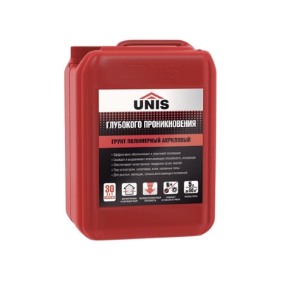 Грунтовка глубокого проникновения Юнис 5 л