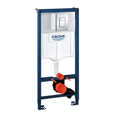 Инсталляция Grohe Rapid SL 3в1 38772001BLACK (квадр. клавиша оружейная сталь)