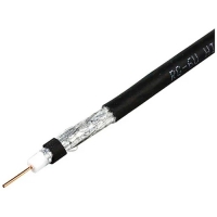 Кабель коаксиальный RG-6U высокого качества CADENA черный (100м) Кабель коаксиальный RG-6U высокого качества CADENA черный (100м)