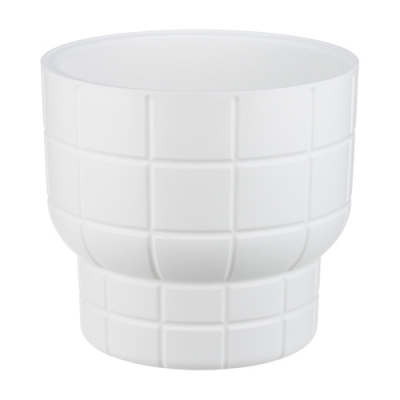 Кашпо КАРЕ IDEA D220мм 3,7л со вставкой Белый