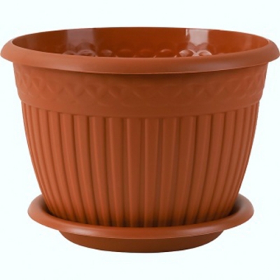 Кашпо с блюдцем Византия ВМС 15л цвет Терракот арт. КШ-1178 Кашпо с блюдцем Византия ВМС 15л цвет Терракот арт. КШ-1178