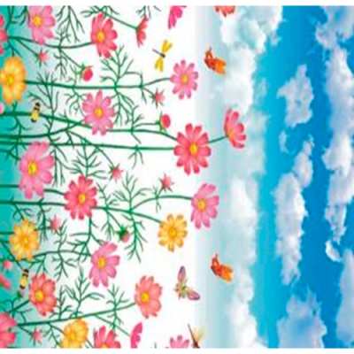 Клеенка Флер 8497 на тканевой основе 1,4 х 20 м