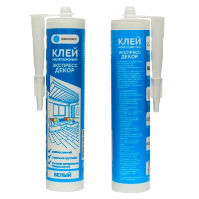 Клей монтажный "Экспресс Декор" белый 300 мл. (12 шт) Клей монтажный "Экспресс Декор" белый 300 мл. (12 шт)