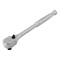 Ключ-трещотка 3/8", CrV, 120 зубьев, цельнометаллический, хром// Gross арт.14051