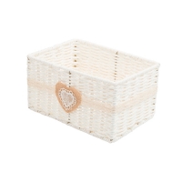 Корзина стеллажная бумажная "Сердечко", Д250 Ш180 В140, белый арт.EW-60 S