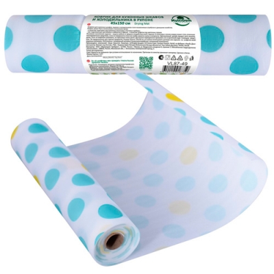 Коврик для кухонных шкафов и холодильника в рулоне. Размер 45х150 см VL87-49 Коврик для кухонных шкафов и холодильника в рулоне. Размер 45х150 см VL87-49