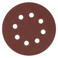 Круг абразивный на ворс.подложке под "липучку", перфорир., P 120,125 мм,5 шт.// MATRIX арт.73806 Круг абразивный на ворс.подложке под "липучку", перфорир., P 120,125 мм,5 шт.// MATRIX арт.73806