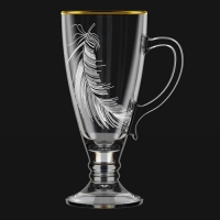 Кружка для чая /кофе 250 мл. арт.8006-ГЗ6 "Перо" Кружка для чая /кофе 250 мл. арт.8006-ГЗ6 "Перо"