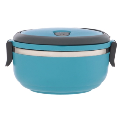 Ланч бокс с отделением для еды, контейнер для еды "Доляна", 500 мл, 8 х 17 см, синий арт.10672998 г.