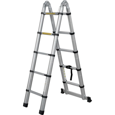 Лестница телескоп шарнирная алюминевая Новая Высота 3,2м 2*5 ступеней 2310ТЛ г.С.Петербург