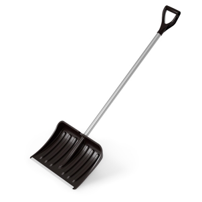 Лопата снеговая Альтернатива Комфорт пластик с черенком 350х470 d32 г.Октябрьский М8832