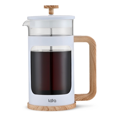 LR06-63-600 Френч-пресс <600мл> Экологич. чистый, система фильтрации SS 304, боросиликатное стекло