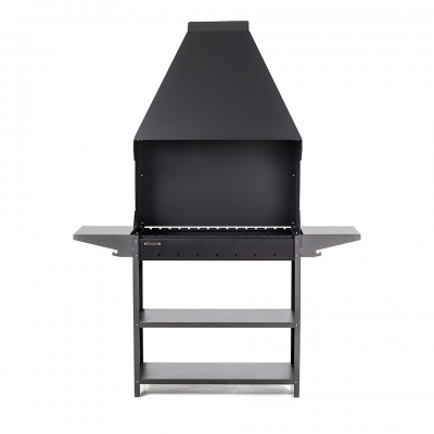 Мангал 1582*412*2079 мм 3 мм, разб., гриль, полки,крыша, Gratar Professional Standart Zont PSZ3000