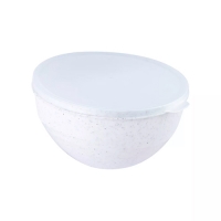 Миска Granite Полимербыт с крышкой 3л белый С69602