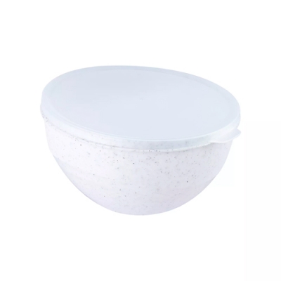 Миска Granite Полимербыт с крышкой 3л белый С69602