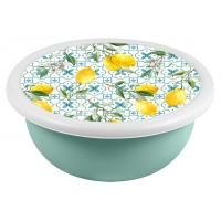 Миска Modena Homver 2,1л с крышкой с декором зеленый 1971