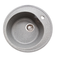 Мойка GranAlliance G-10 (d-500 мм) графит с сифоном