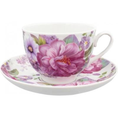 Набор чайный 4 предм. Гранатовый Голубая рапсодия И.У. (фарфор) , р.1846