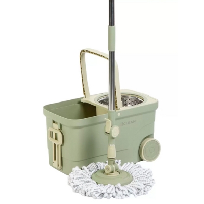 Набор для уборки ведро с вращающимся отжимом и швабра, Bclean, A260018 (503592)