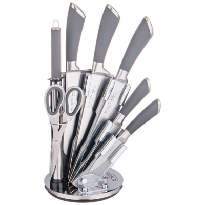 Набор ножей agness нжс на пластиковой вращающейся подставке 8 пр. 911-499
