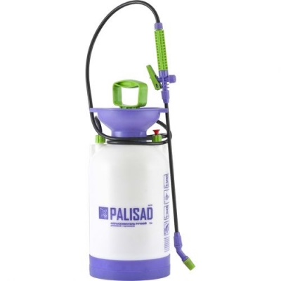 Опрыскиватель ручной усиленный с горловиной 5л, с насосом, шлангом, разбрызгиватель// PALISAD арт.64