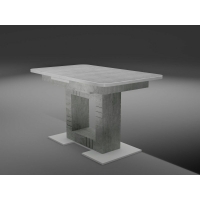 Стол "Триумф" (серый мрамор, серый) р-р 1240*750/300 (ручной механизм) форма 2 г.Пенза Стол "Триумф" (серый мрамор, серый) р-р 1240*750/300 (ручной механизм) форма 2 г.Пенза