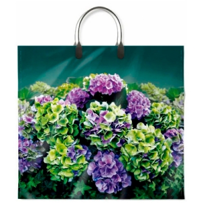 Пакет с пластмассовыми ручками 37x34+6 (80) Интерпак Веранда (х10/100) ПЛР63436